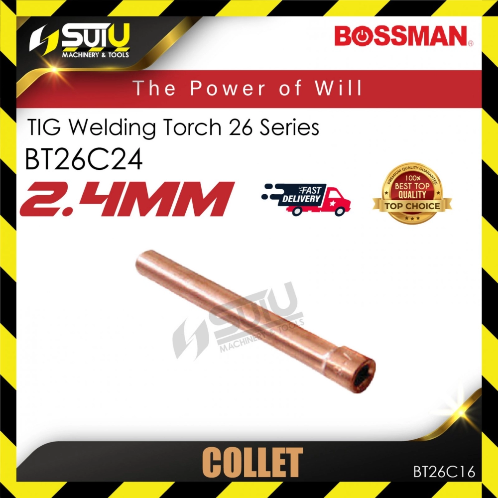 BOSSMAN BT26C24 2.4MM TIG Welding Torch 26 Series Collet
