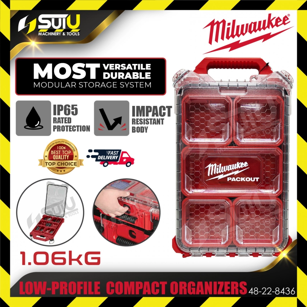 MILWAUKEE 48-22-8436 PACKOUT™ Compact Low-Profile Organizer