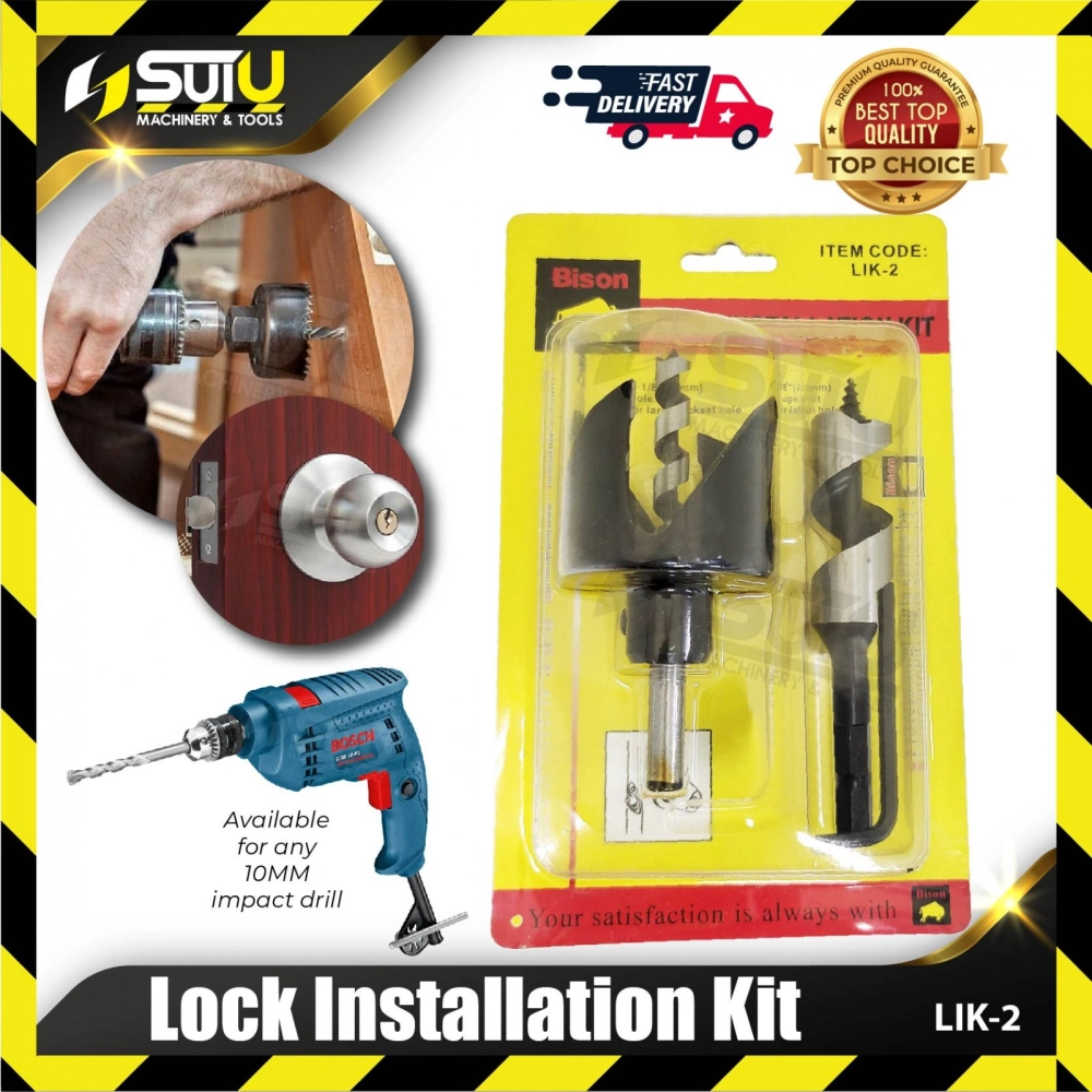 BISON LIK-2 2PCS Lock Installation Kit