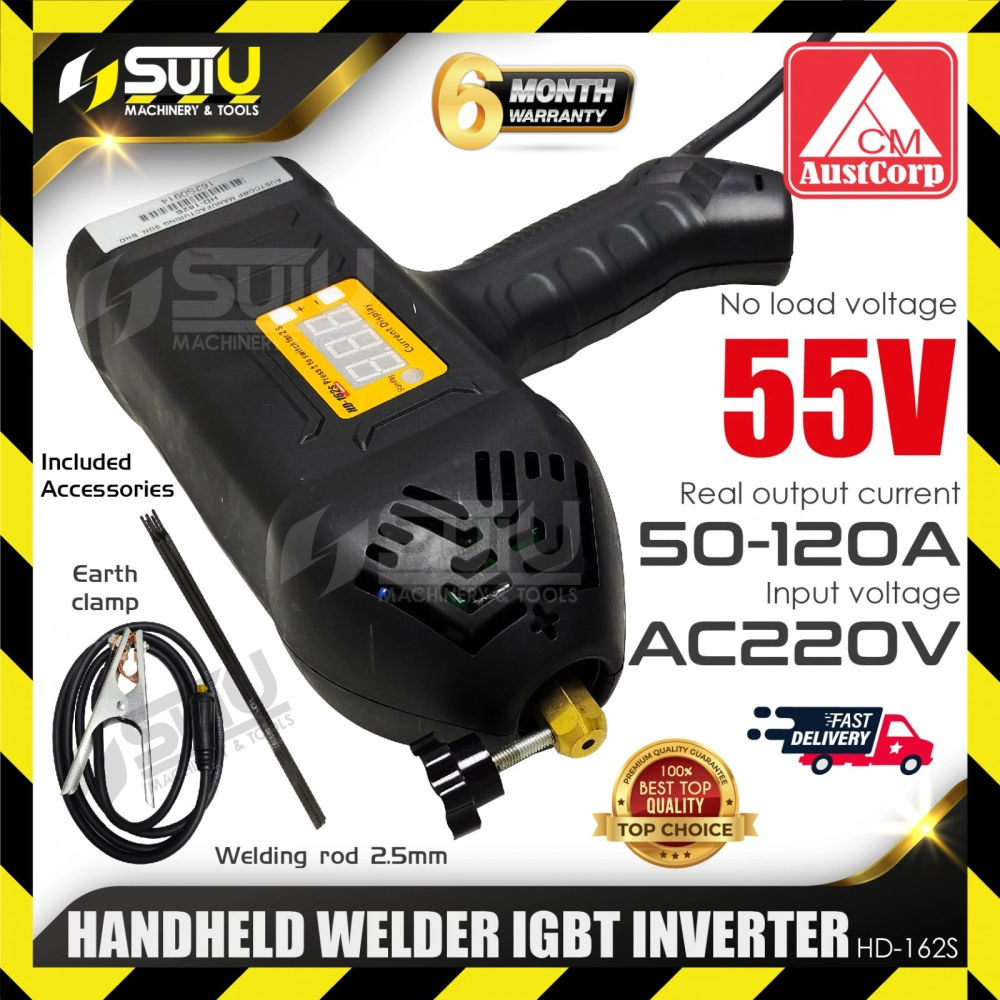 AUSTCORP HD-162S / HD162S 55V Handheld Welder IGBT Inverter w/ Accessories