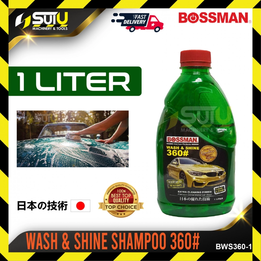 BOSSMAN BWS360-1 / BWS360 / BWS 360-1 1L Wash & Shine Shampoo 360#
