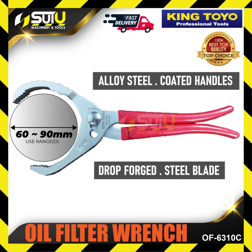 KING TOYO OF-6310C / OF 6310C 10" Oil Filter Wrench 60~90MM