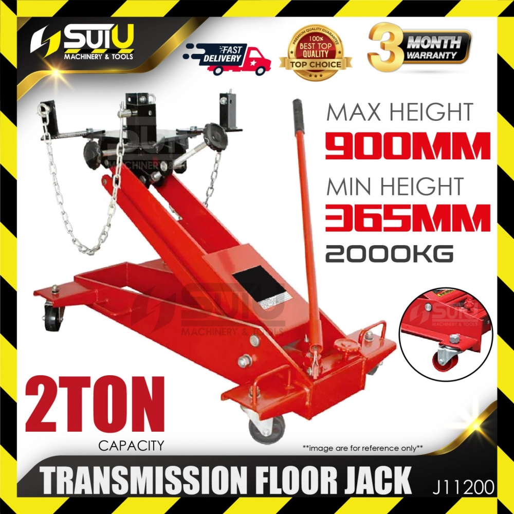 J11200 Heavy Duty 2 Ton Floor Transmission Jack (Max Height 900MM)