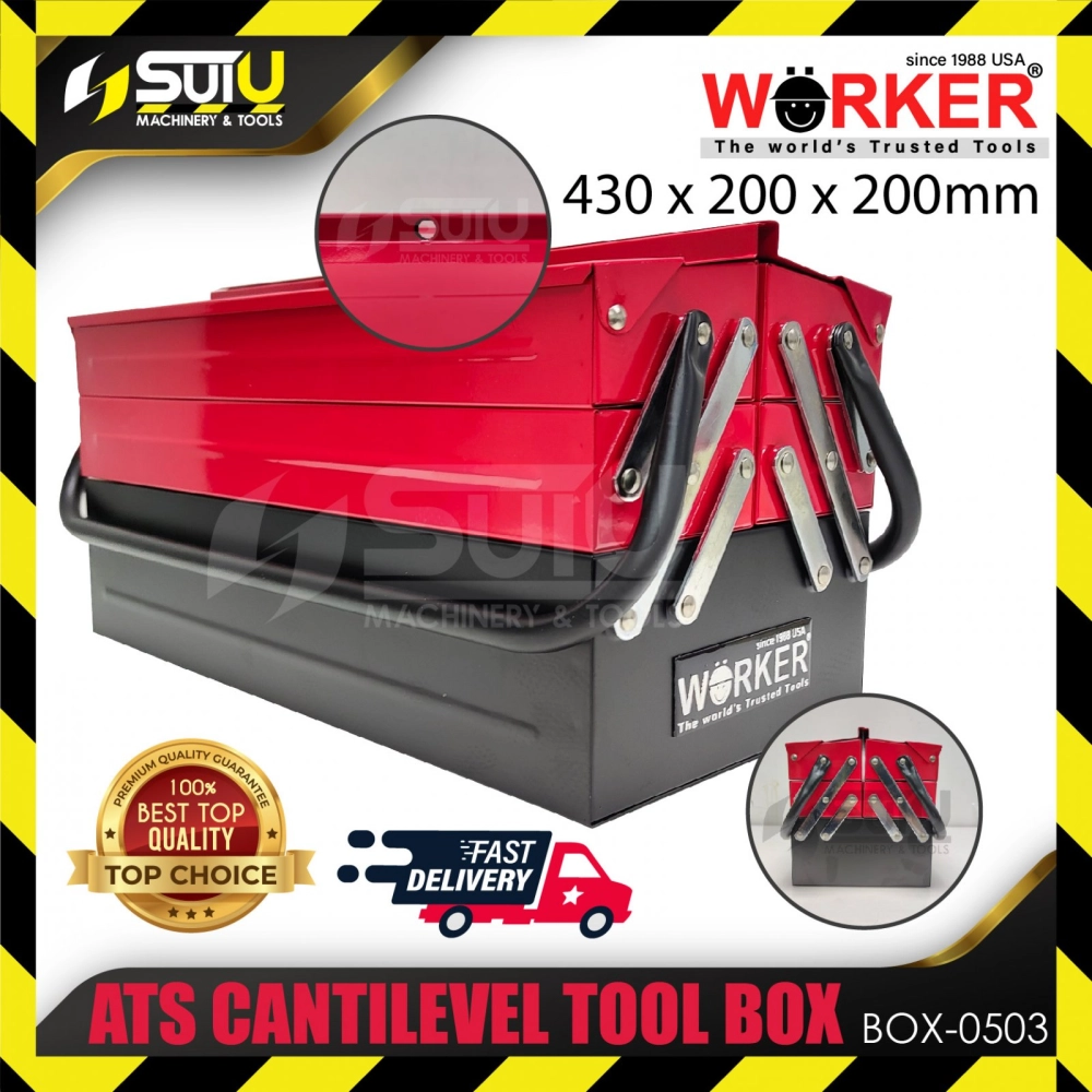 WORKER 0503 / BOX-0503 / WK-BOX-0503 1PC ATS Cantilevel Tool Box