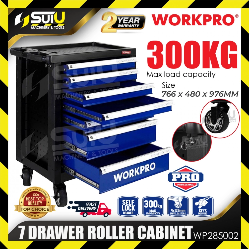 WORKPRO WP285002 7 Drawer Roller Cabinet (Max Load : 300KG)"