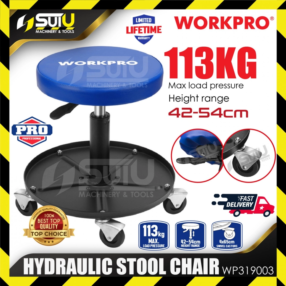 WORKPRO WP319003 Hydraulic Stool Chair (Max Load : 113kg)