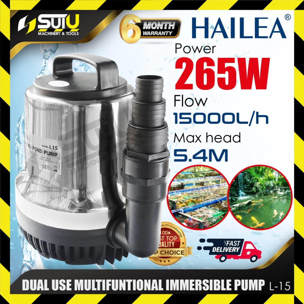 HAILEA L-15 / L15 Fish Pond Aquarium Submersible Pump 265W