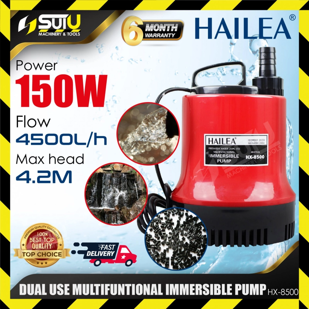 HAILEA HX-8500 / HX8500 Fish Pond Aquarium Submersible Pump 150W