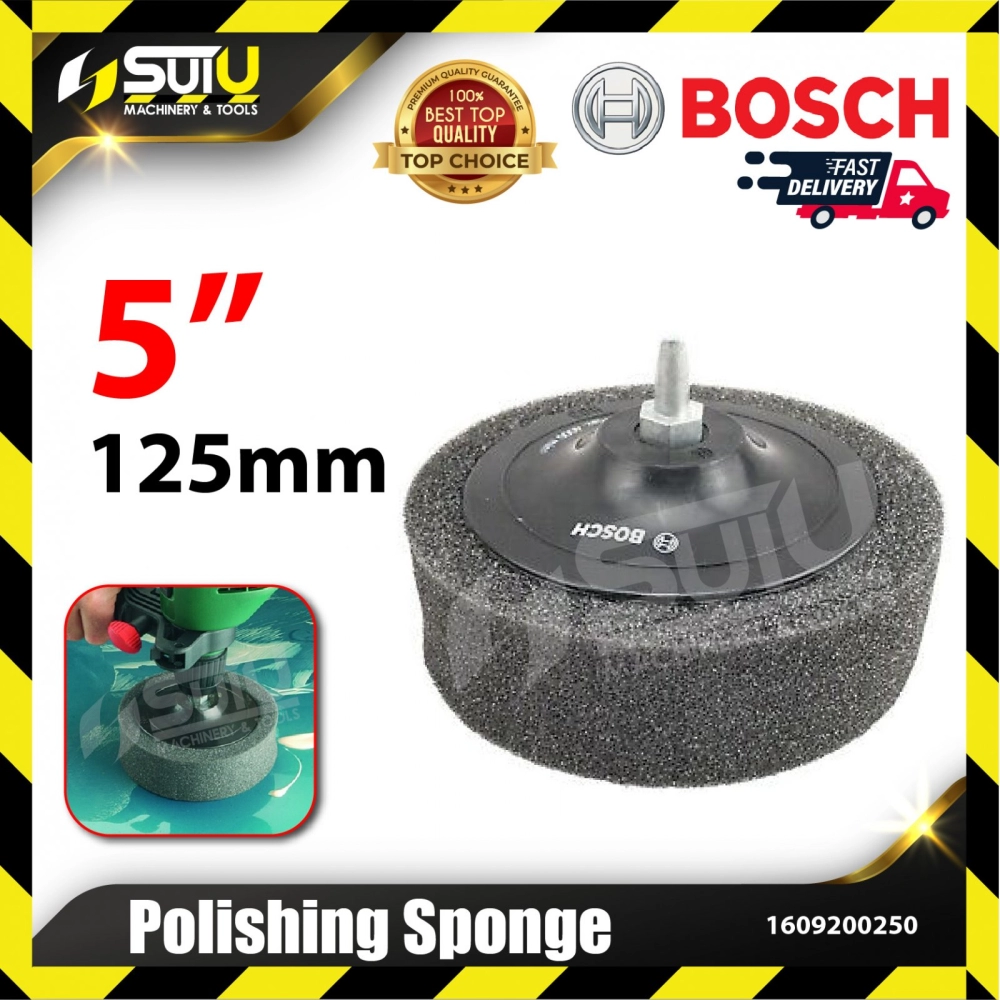 BOSCH 1609200250 1PCS 125MM Polishing Sponge (Foam with rubber backing pad)