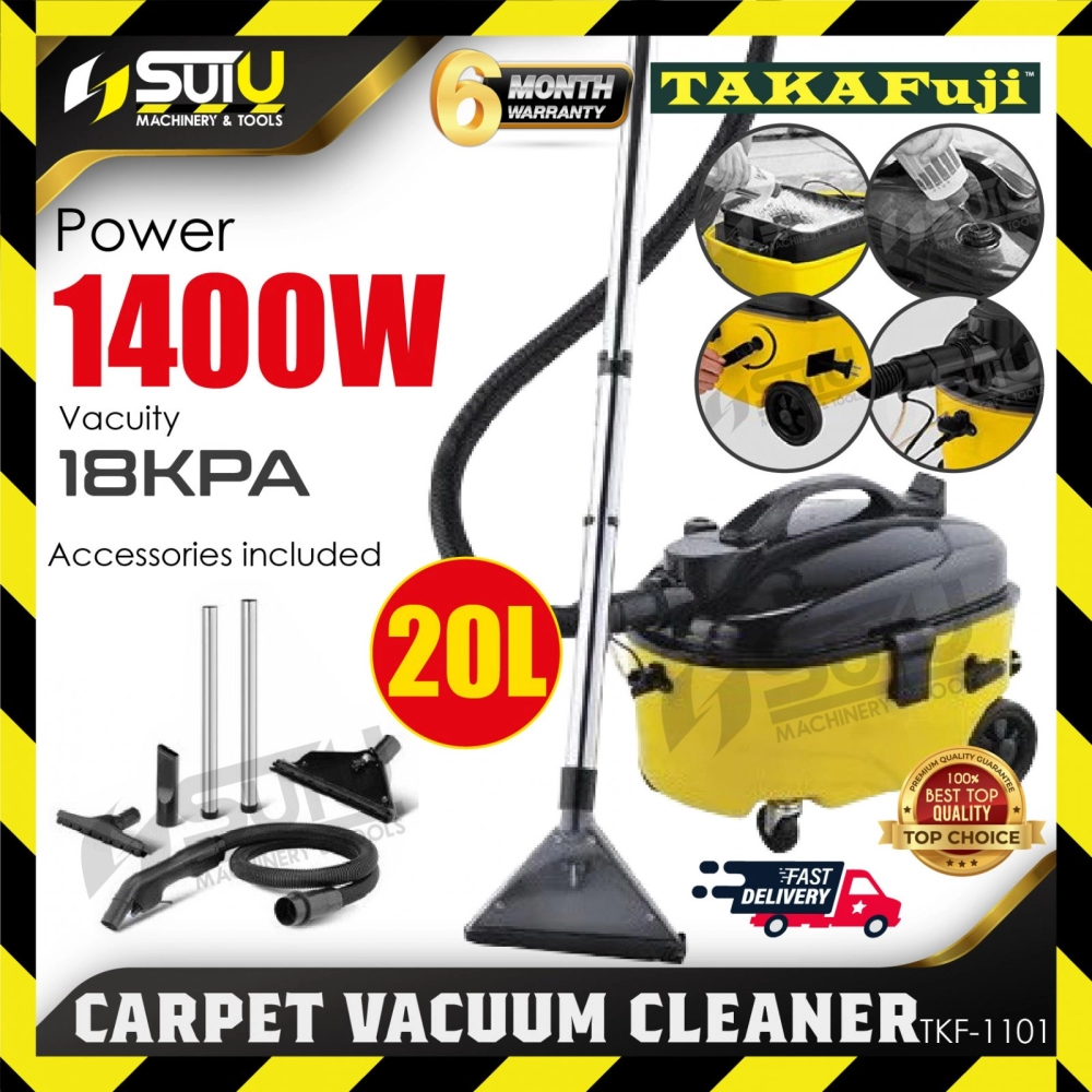TAKAFUJI TKF-1101 / TKF1101 20L Carpet Vacuum Cleaner / Vakum 1400W 18kPa