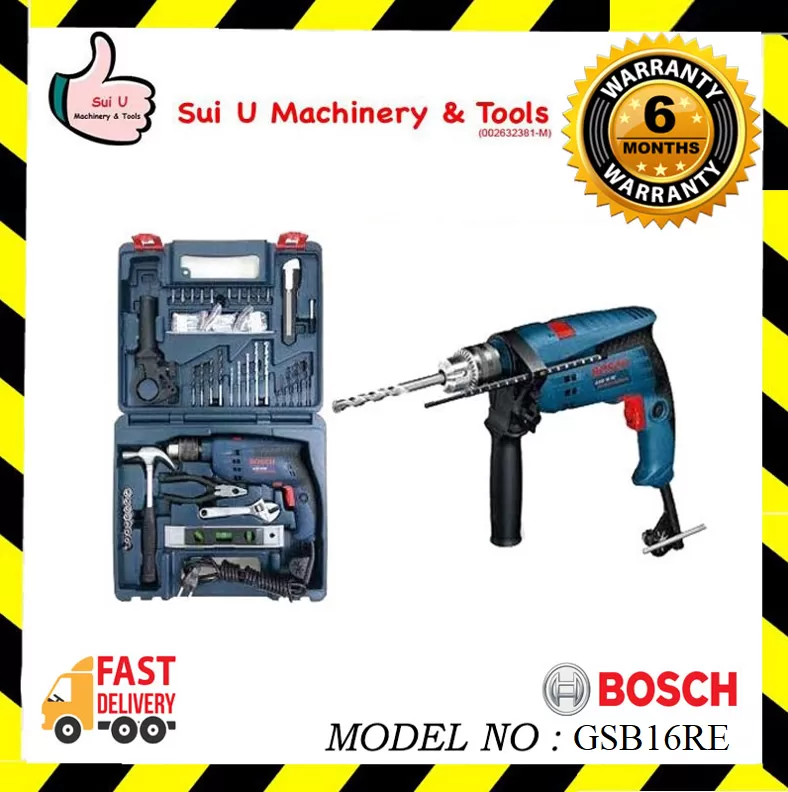 BOSCH GSB16RE / GSB 16RE / GSB 16 RE 16mm Professional Impact Drill c/w 100 Accessories