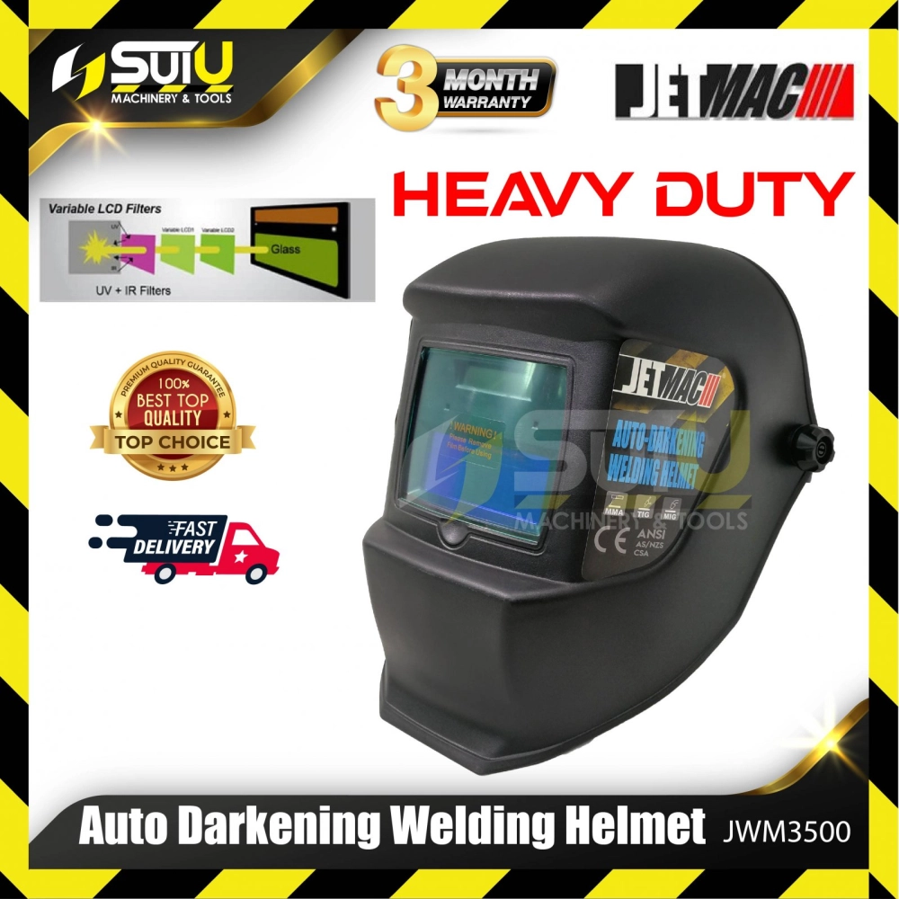 JETMAC JWM3500 Auto Darkening Welding Helmet