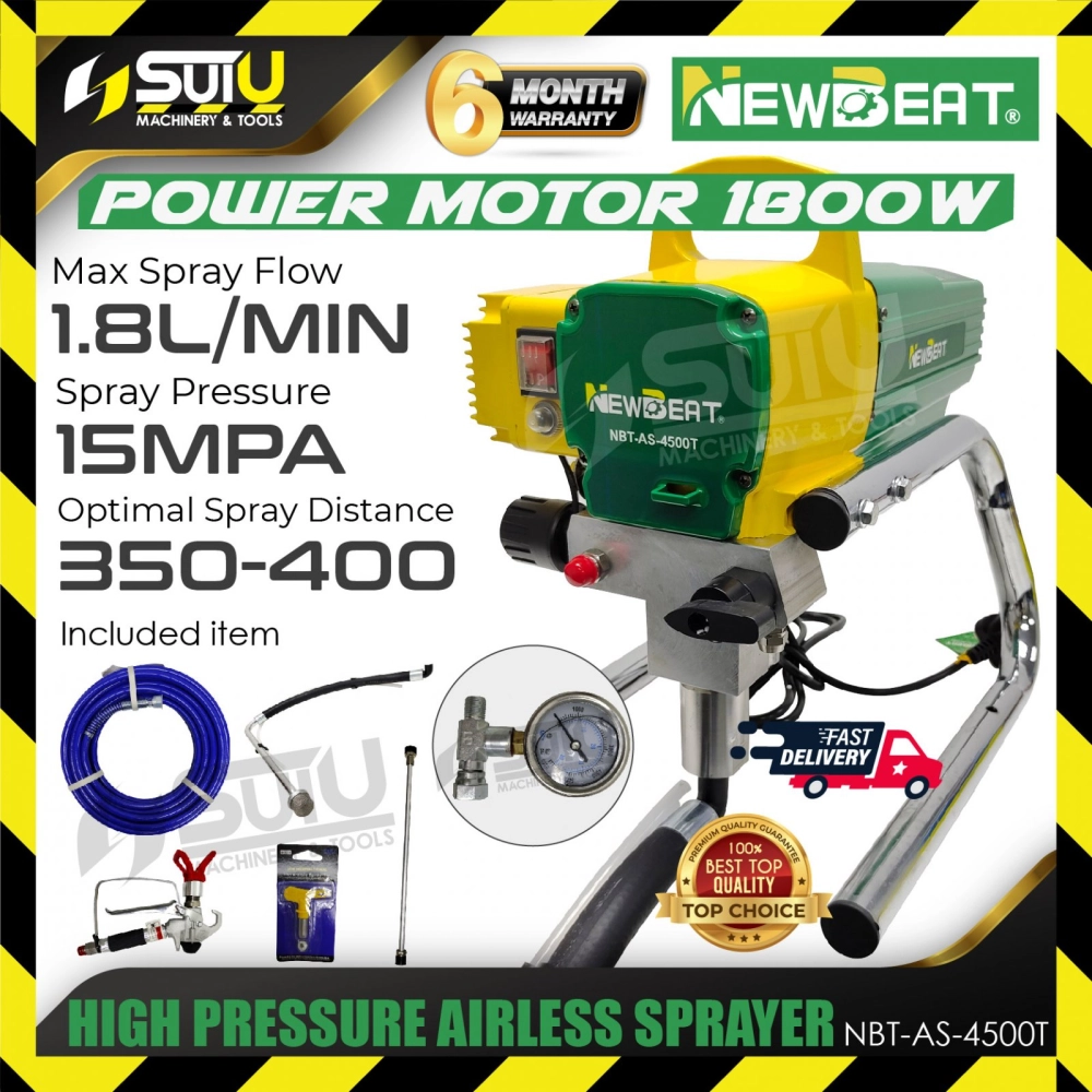 NEWBEAT NBT-AS-4500T High Pressure Airless Sprayer 1800W