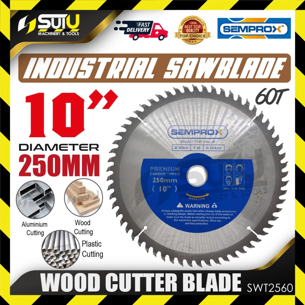 SEMPROX SWT2560 10" / 250MM x 60T TCT Wood Cutter Blade