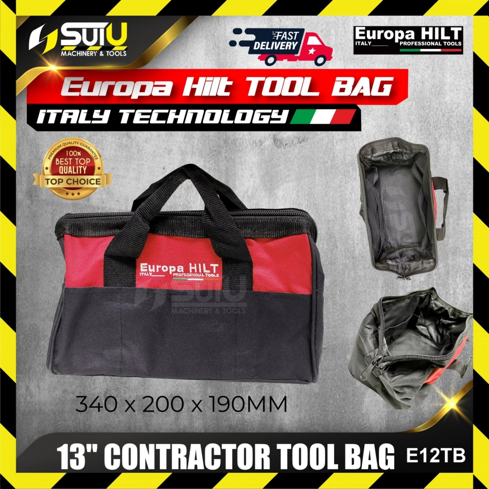 EUROPA HILT E12TB 13" Contractor Tool Bag