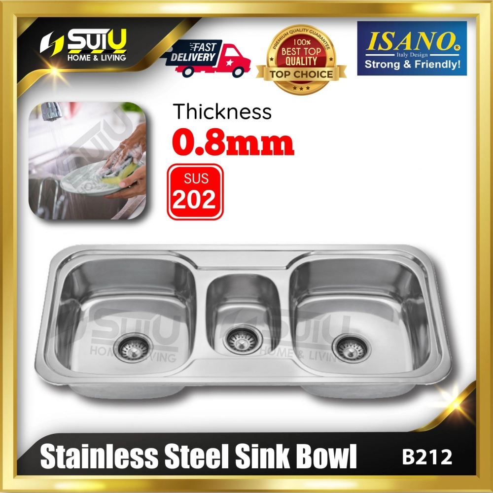 ISANO B212 1050 x 485MM 2 1/2 Stainless Steel Sink Bowl