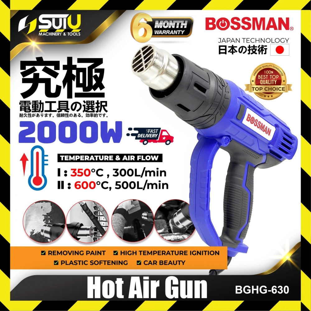BOSSMAN BGHG-630 / BGHG630 / BGHG 630 Hot Air Gun 2000W