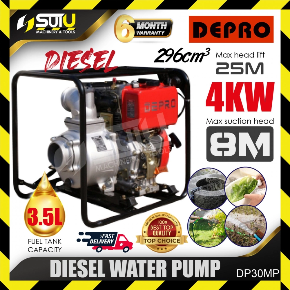 [CLASSIC TYPE] DEPRO DP30MP 3" Diesel Pump / Pam 4kW 3600RPM