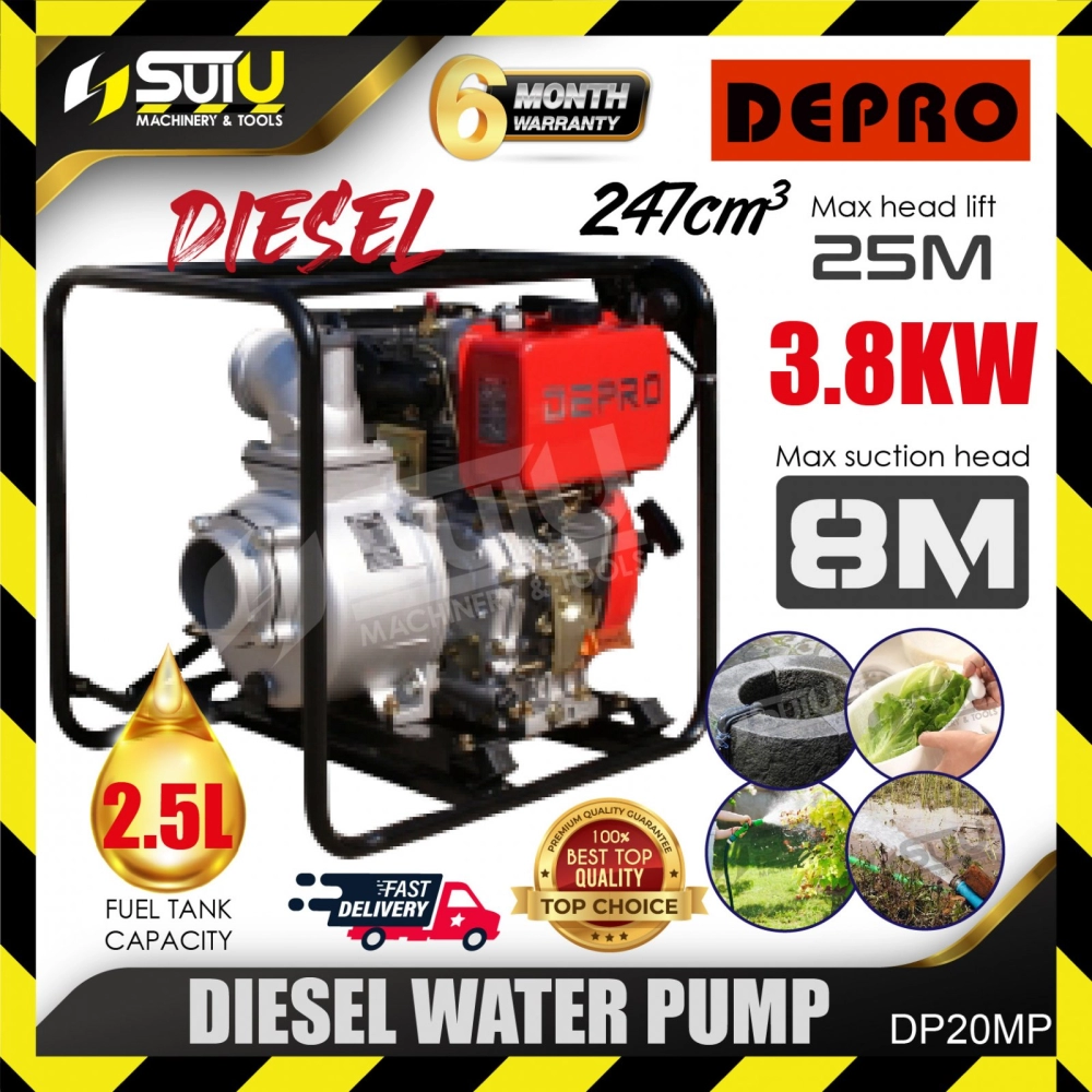 [CLASSIC TYPE] DEPRO DP20MP 2" Diesel Pump / Pam 3.8kW 3600RPM