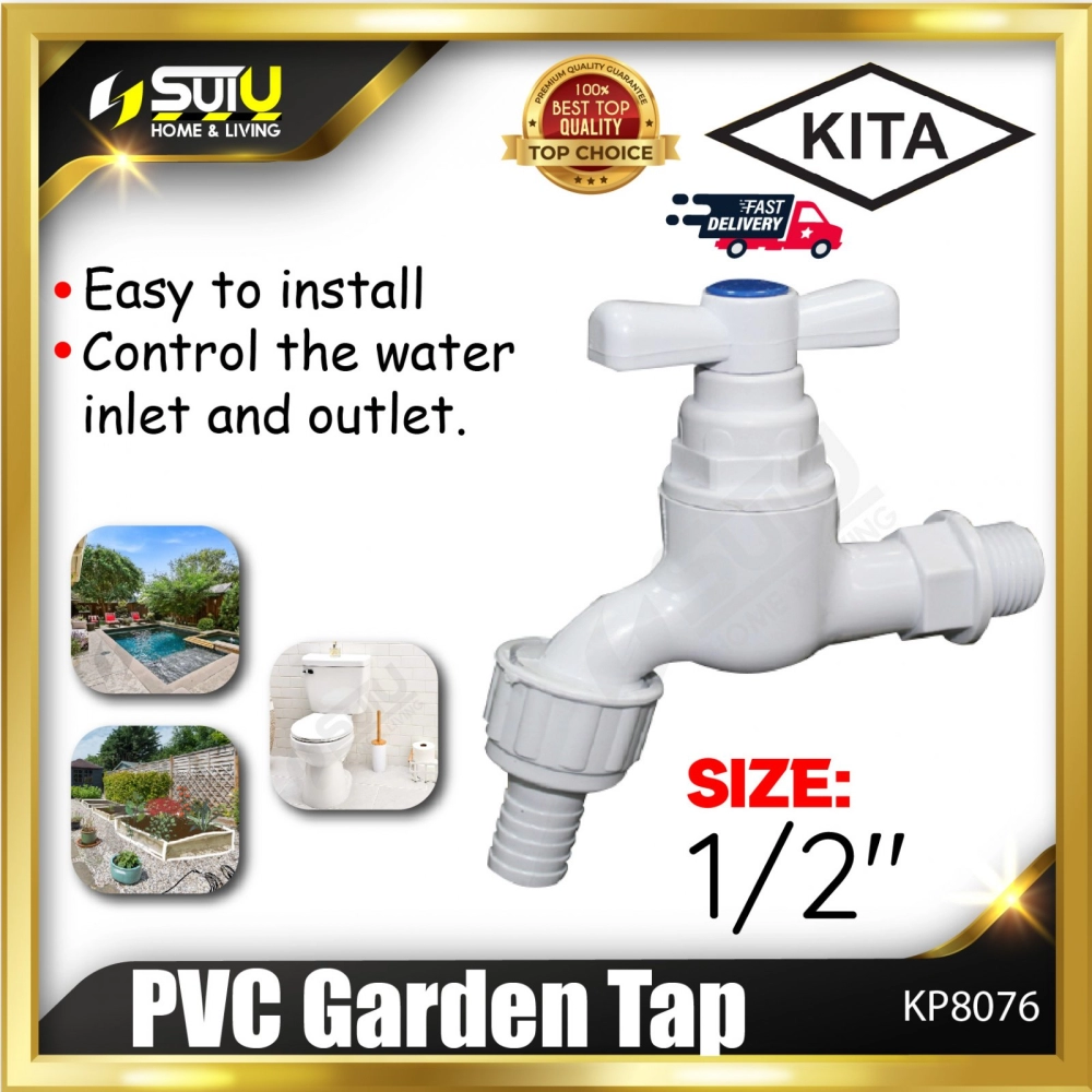 KITA KP8076 1/2" PVC Garden Tap