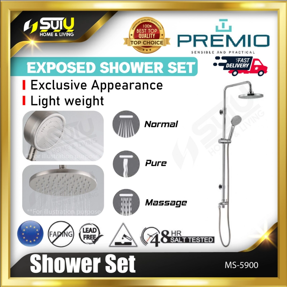 PREMIO MS-5900 / MS5900 Shower Set (Silver)