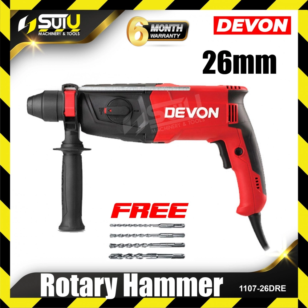 DEVON 1107-26DRE Rotary Hammer 26mm