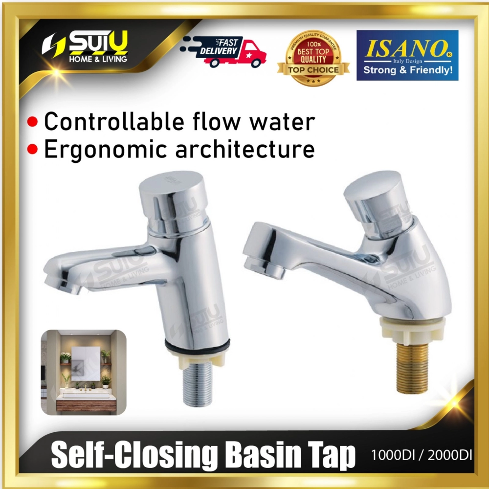 ISANO 1000DI / 2000DI 1/2" Self-Closing Basin Tap