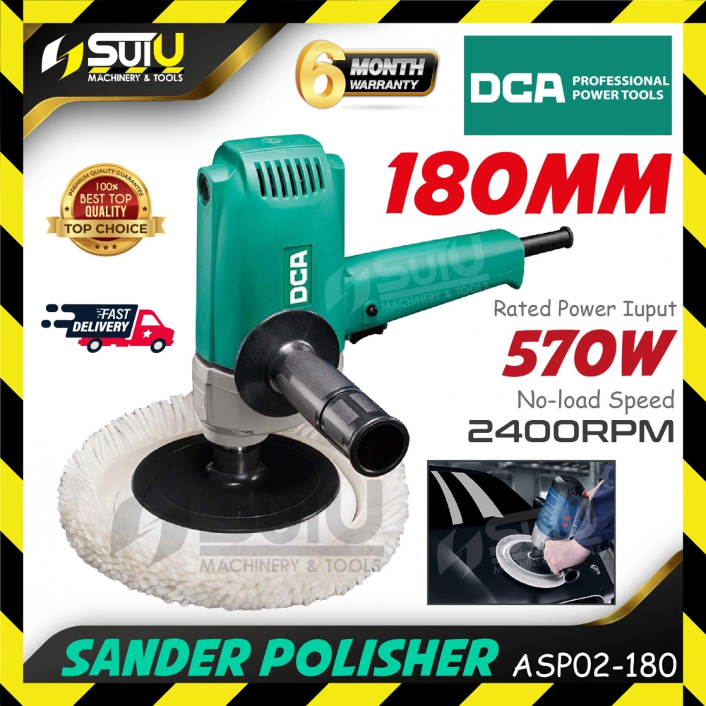 DCA ASP02-180 180MM Sander Polisher 570W 2400RPM