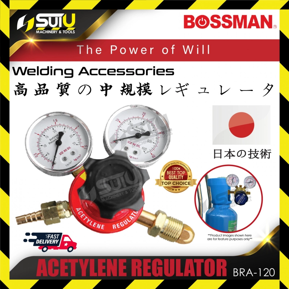 BOSSMAN BRA120 / BRA 120 Acetylene Regulator Welding Accessories