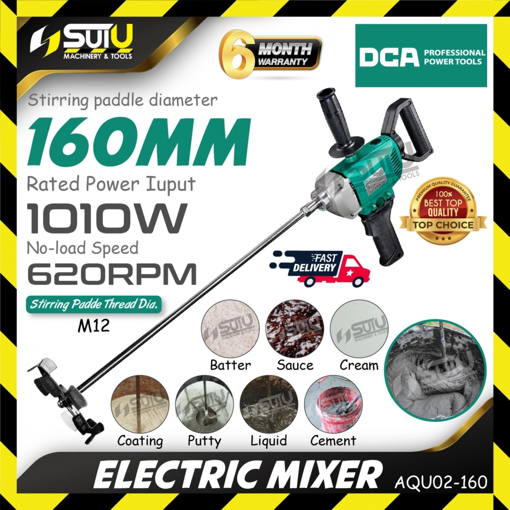 DCA AQU02-160 160MM Electric Mixer 1010W 620RPM