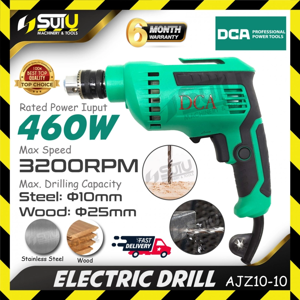 DCA AJZ10-10 Electric Drill 460W 3200RPM