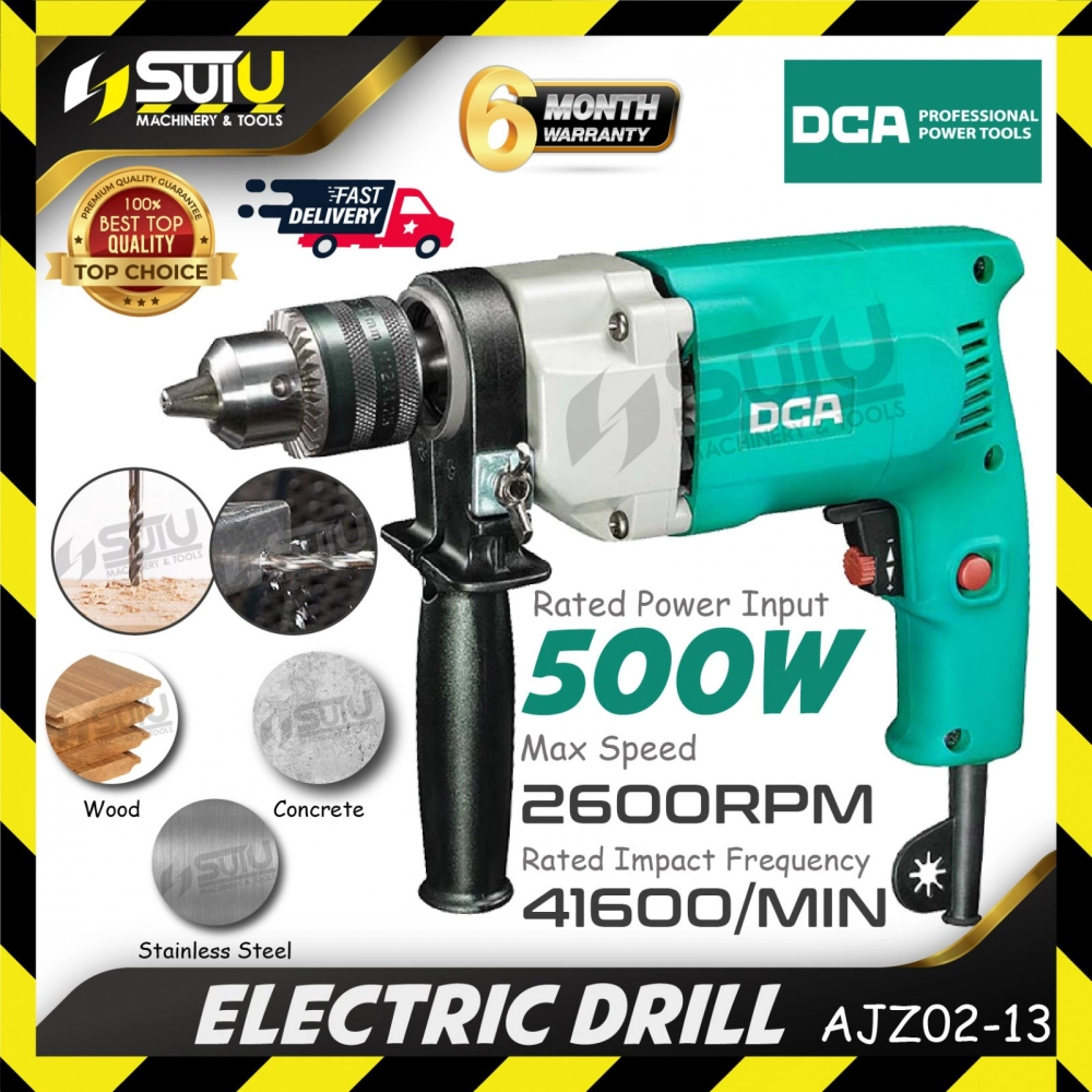 DCA AJZ02-13 Electric Drill 500W 2600RPM