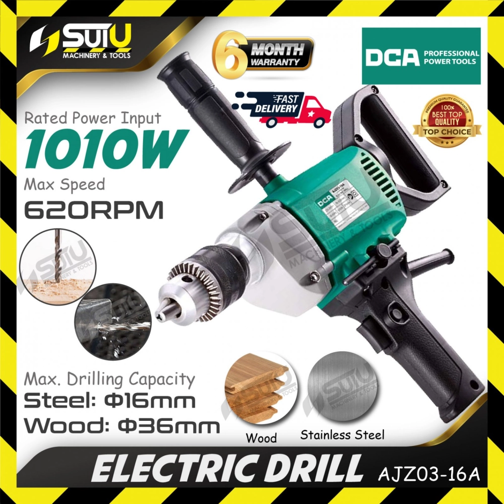 DCA AJZ03-16A Electric Drill 1010W 620RPM