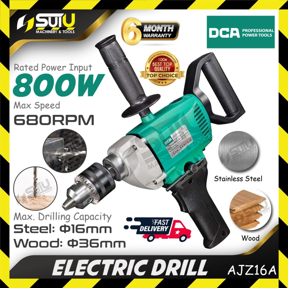 DCA AJZ16A Electric Drill 800W 680RPM