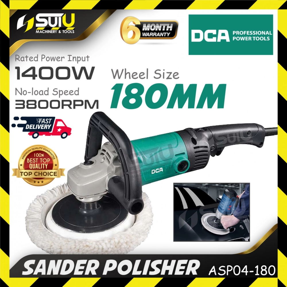 DCA ASP04-180 7"/ 180MM Sander Polsiher 1400W 3800RPM