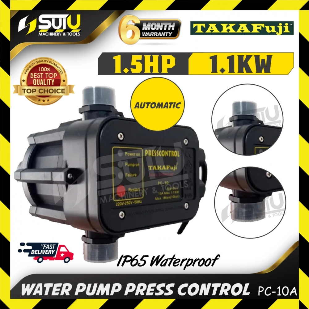 TAKAFUJI PC-10A / PC10A 1.5HP 1.5Bar Automatic Pressure Pump / Pressure Control for Water Pump 1.1kW