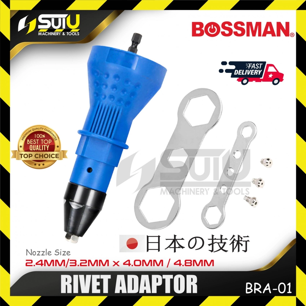 BOSSMAN BRA-01 / BRA01 Rivet Adaptor w/ 2PCS Wrench