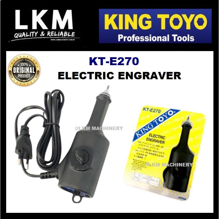 KING TOYO Electric Engraver JAPAN (KT-E270) [100% Original] / KING TOYO KT-E270 ELECTRIC ENGRAVER