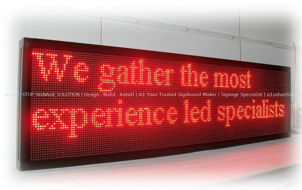 LED RUNNING TEXT SIGNBOARD MALAYSIA | PROGRAMMABLE DISPLAY BOARD Klang ...