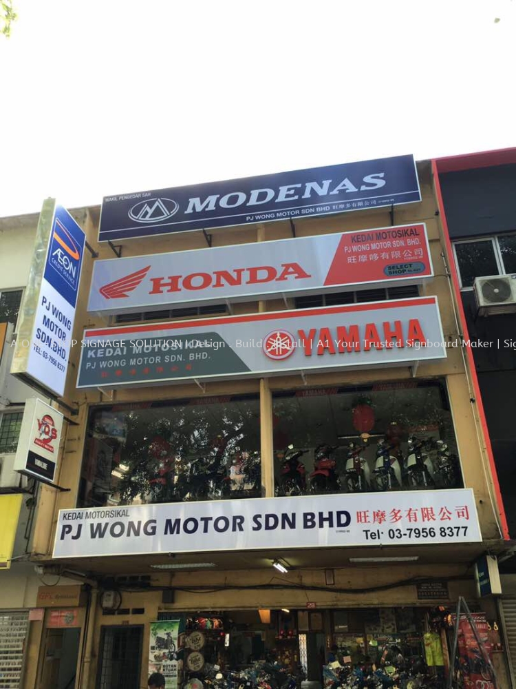 *Pj Wong Motor* Lightbox Signage Klang, Selangor, KL Indoor Display ...