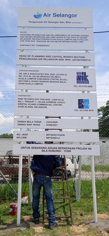 Construction Board/Project Signboard Klang, Malaysia, KL, Selangor ...