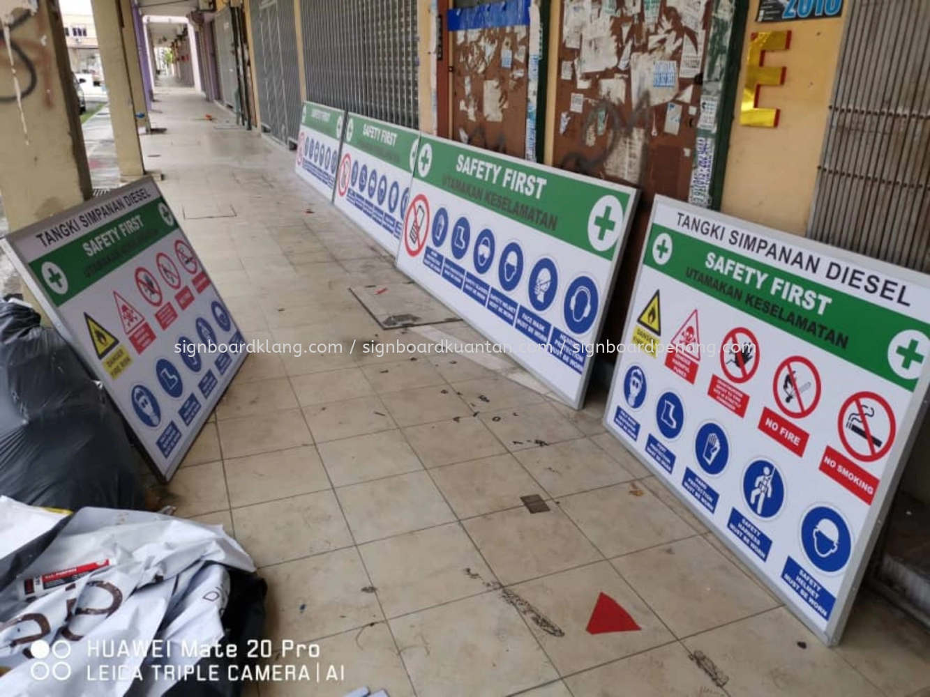 Safety First Signage signboard design supply and install at klang and Kuala Lumpur