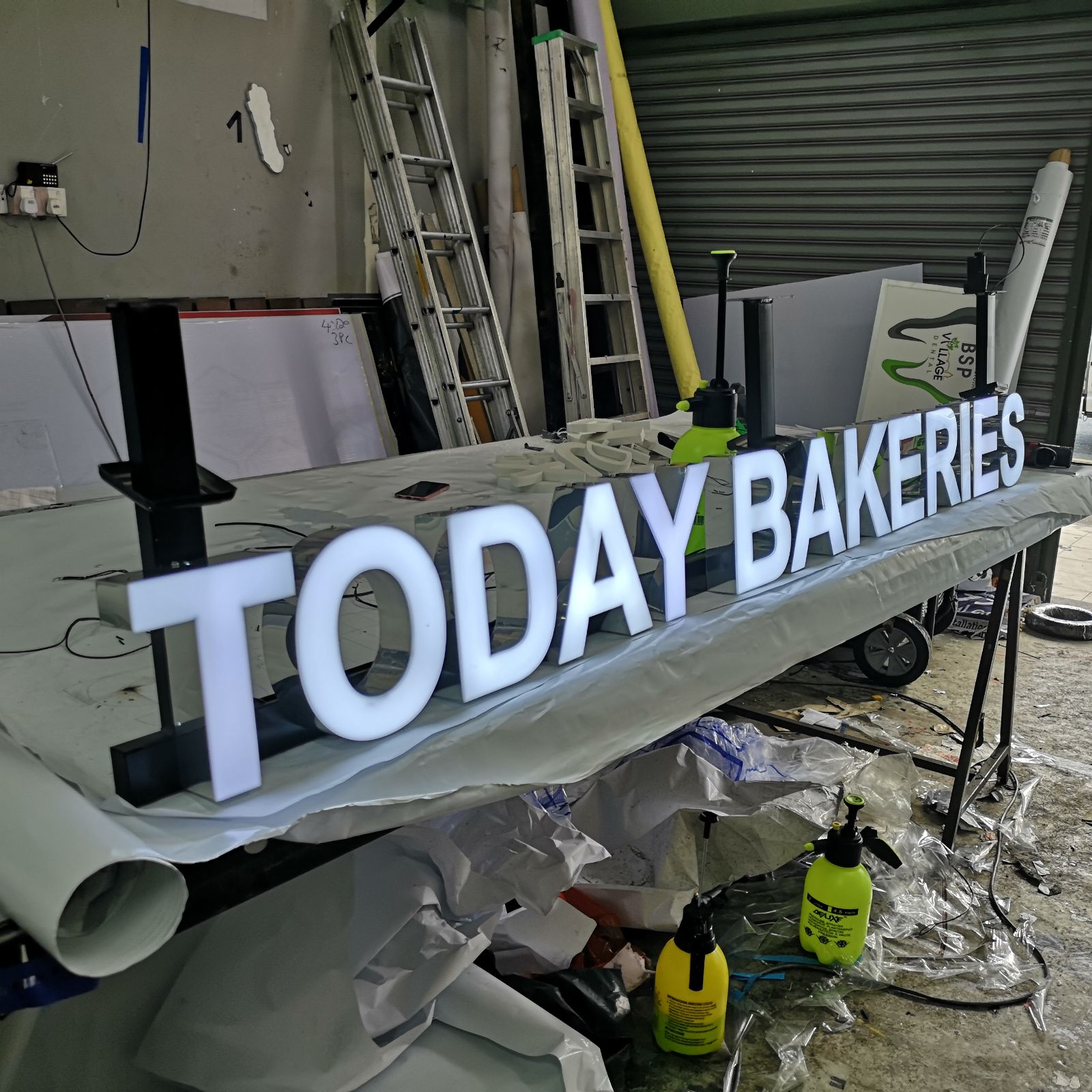 Today Bakeries 3D LED Channel Box Up Lettering Signage At Giant ...