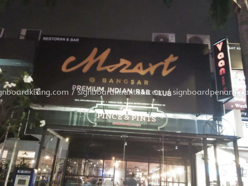 Mozart R&B club 3D LED box up lettering Billboard signboard at bangsar Petaling jaya Kuala Lumpur