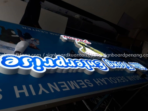 Min foong enterprise 3D led channel box up lettering signage signboard at semenyih selangor