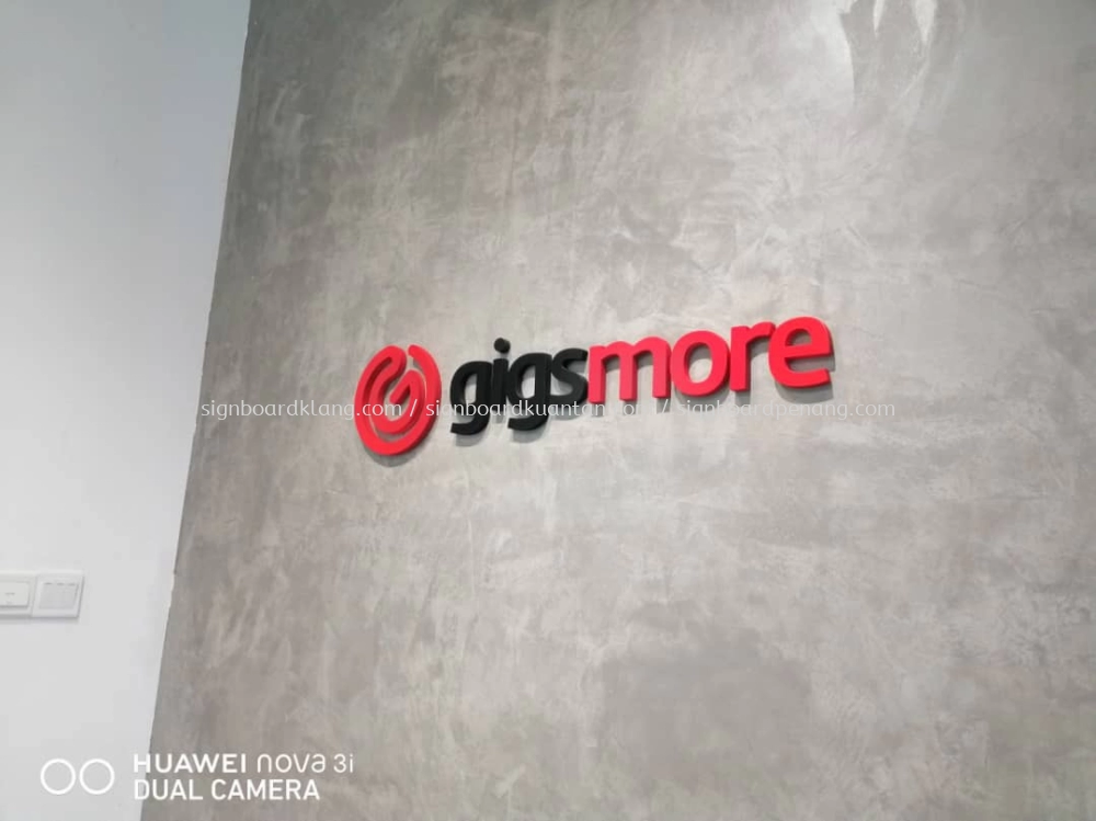 Gigsmore Pvc Cut Out 3D Lettering Signage Signboard At Klang Kuala Lumpur 