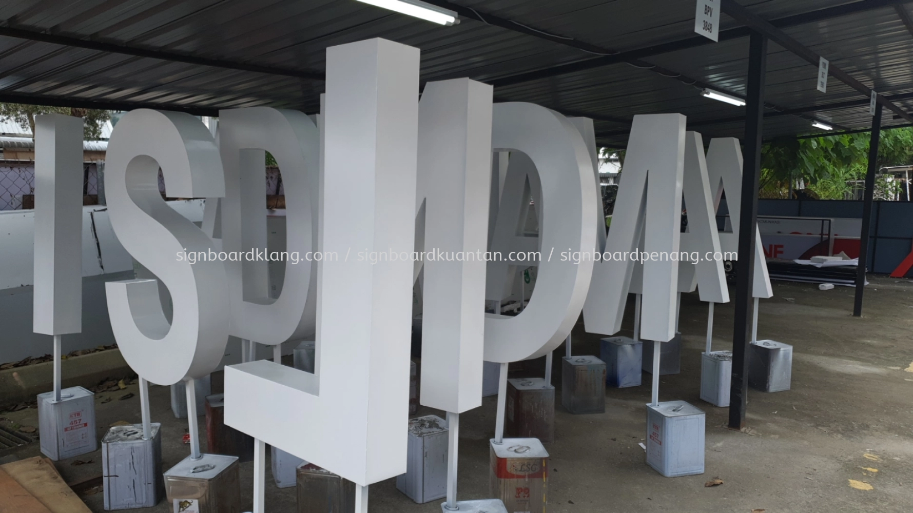 Aluminium Box Up Double Close Face Gaint Lettering Logo Signage ...