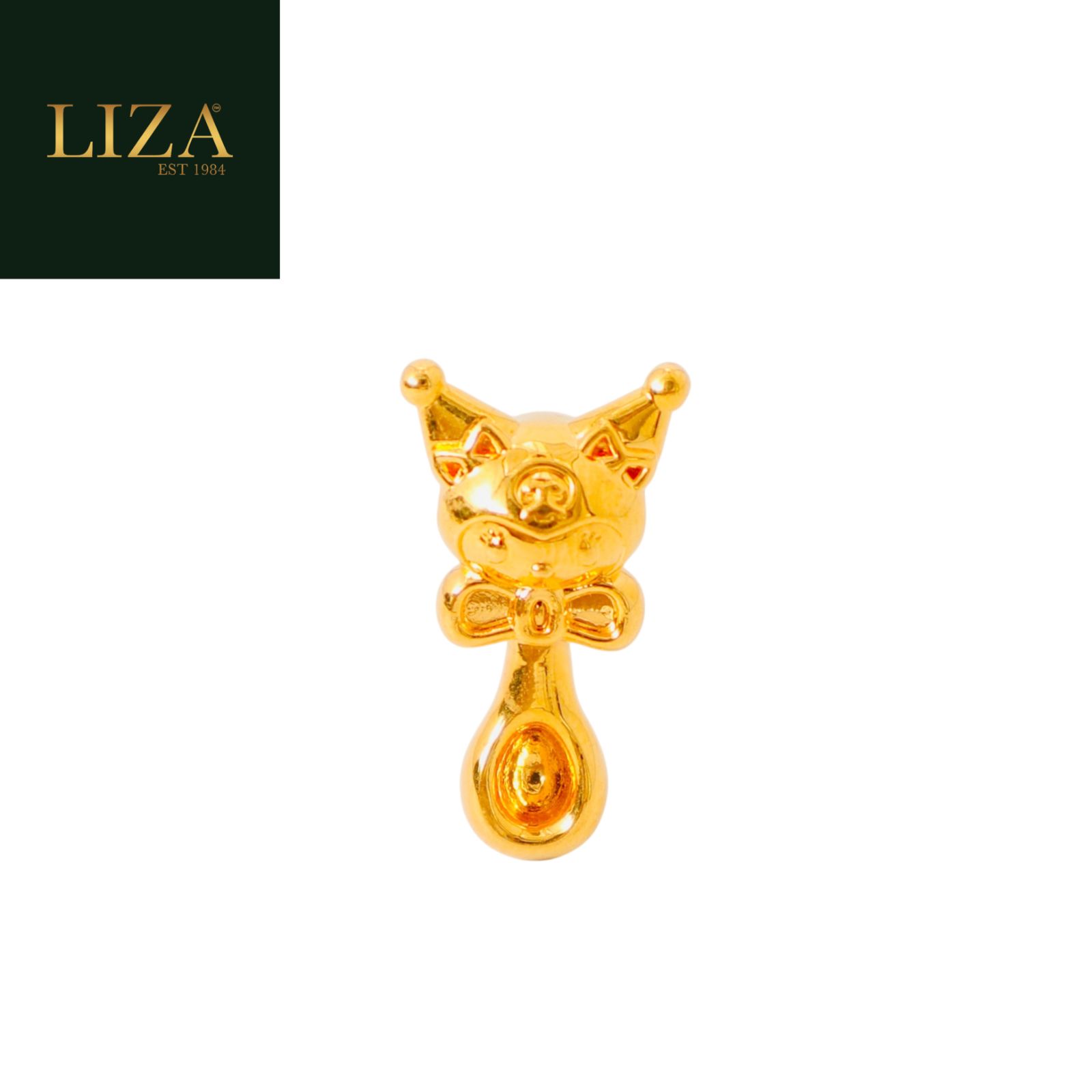 LIZA EMAS 916/22K Beads Kuromi Spoon | 库洛米汤匙