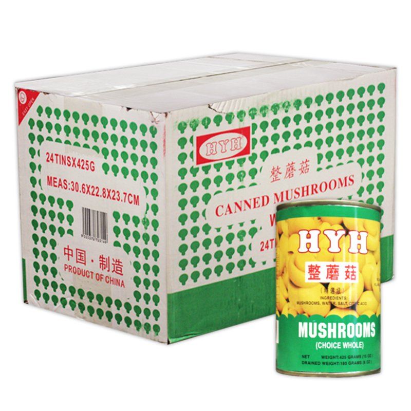 HYH MUSHROOM CANNED 整蘑菇 425G X 24tins