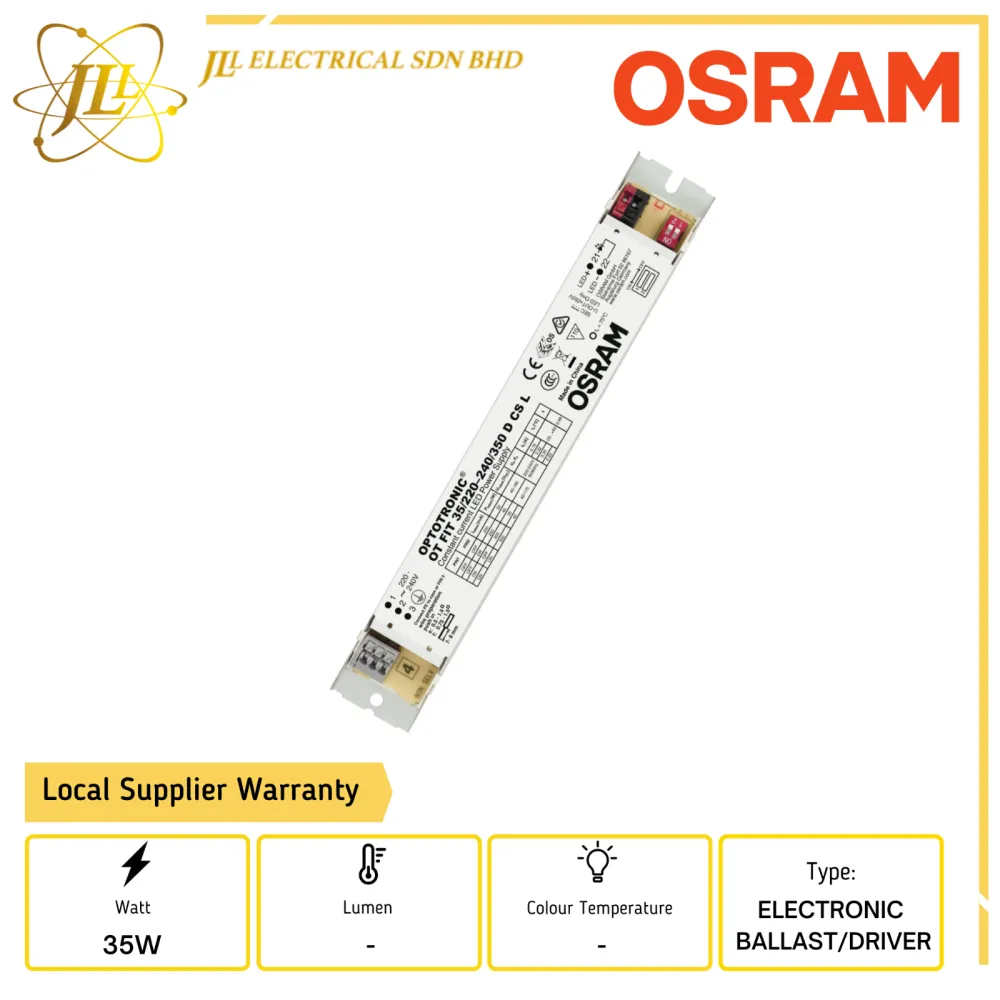 OSRAM OT FIT 35/220-240/350 D CS L ELECTRONIC BALLAST/DRIVER